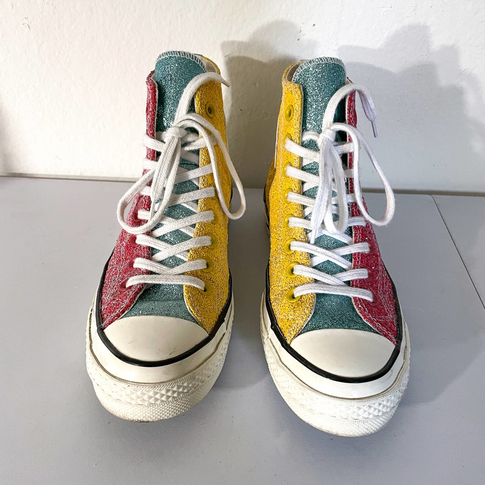 JW ANDERSON X CONVERSE GLITTER CHUCK 70 HI TOP RARE SZ 7M